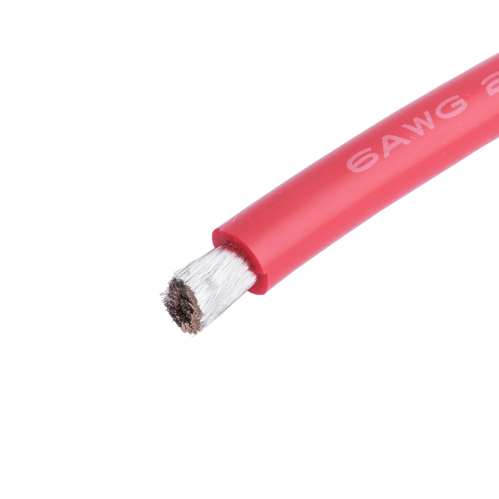 Силиконовый провод 6AWG (16mm2-3200/0.08TS) красный