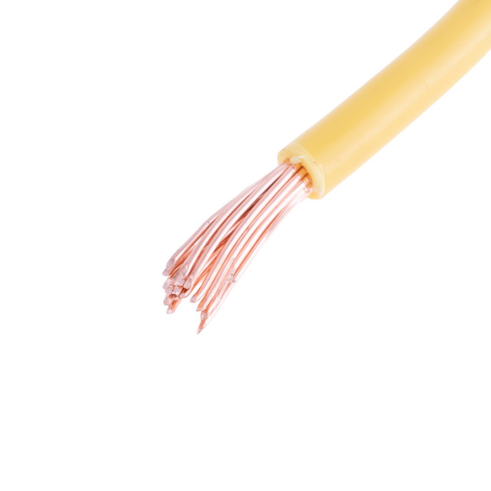 Провід багатожильний 6mm² (10AWG, 19xD0.64mm) жовтий Провід багатожильний 6mm² (10AWG, 19xD0.64mm) жовтий