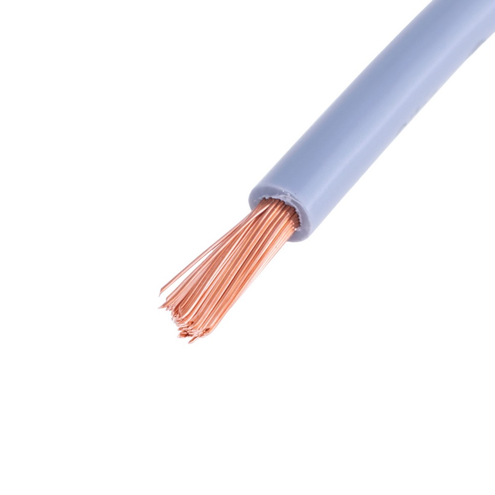 Провід багатожильний 6mm² (10AWG, 84xD0.29mm) сірий Провід багатожильний 6mm² (10AWG, 84xD0.29mm) сірий
