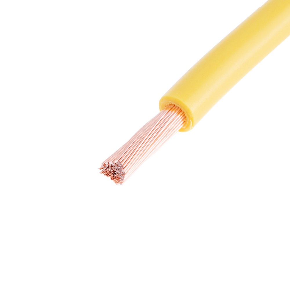 Провід багатожильний 6mm² (10AWG, 84xD0.29mm) жовтий Провід багатожильний 6mm² (10AWG, 84xD0.29mm) жовтий