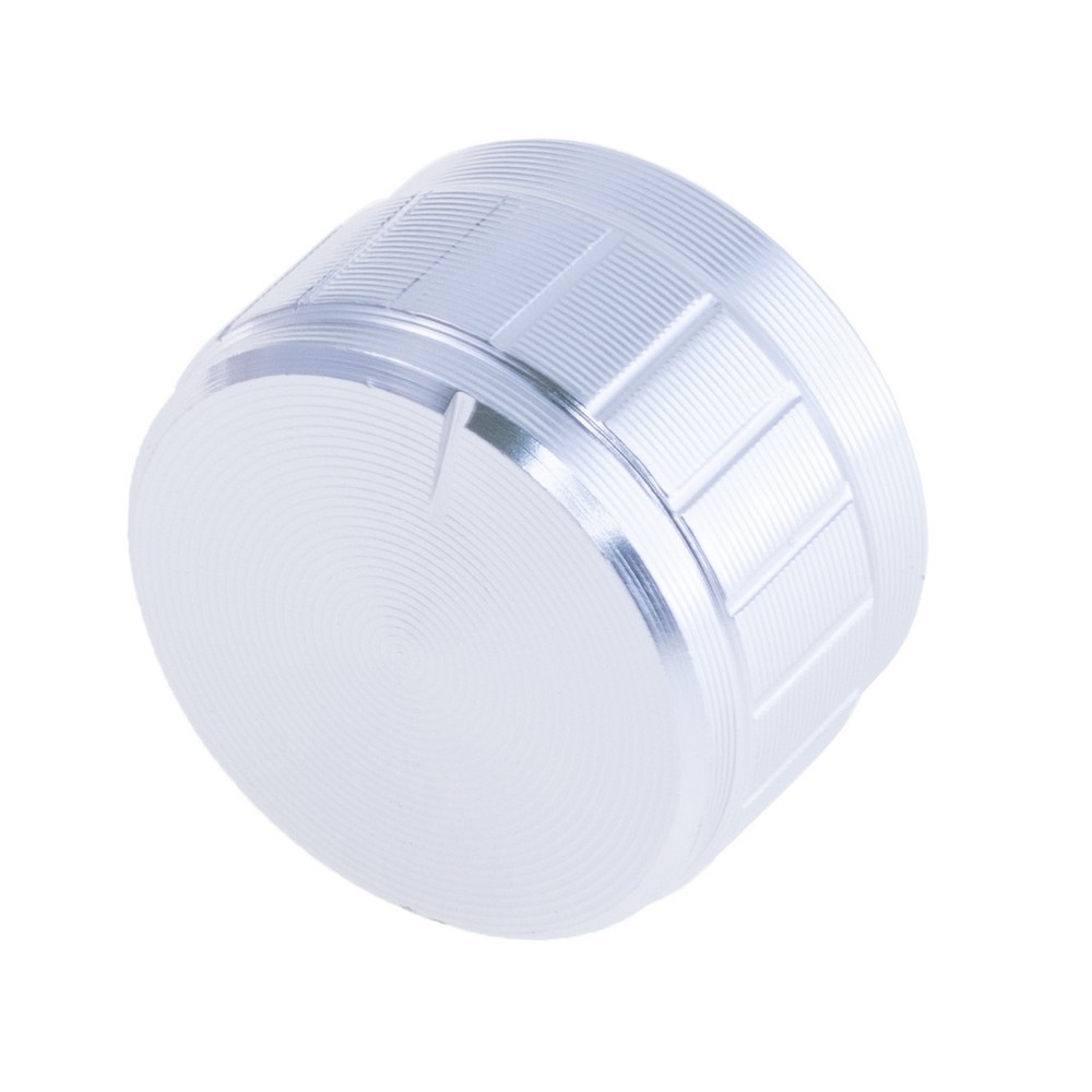 Ручка для потенціометра алюмінієва "срібна" на вісь 6мм , B21X13 Silver