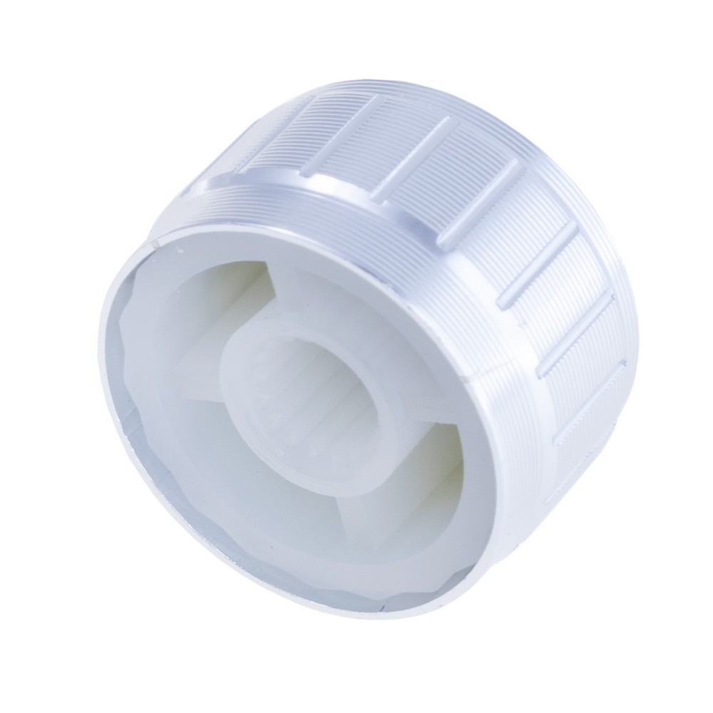 Ручка для потенціометра алюмінієва "срібна" на вісь 6мм , B21X13 Silver