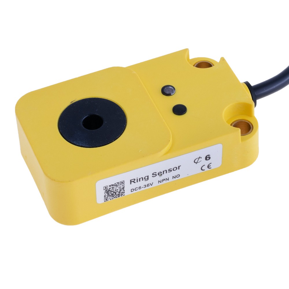 Безконтактний індуктивний датчик з отвором 6mm NPN, NO/NC  4 контакта
