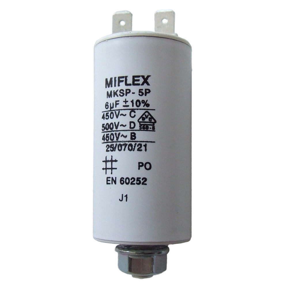 6uF; 450V; B30x58mm; -25x70°C; ±10%; 10000h (I15KV560K-B)