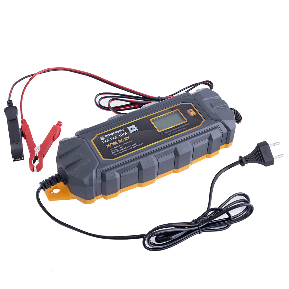 Зарядное устройство для свинцово-кислотных аккумуляторов  6V/12V 10A (PM-PM-10M)