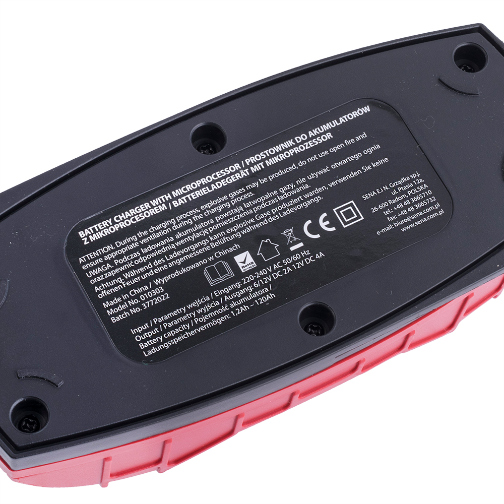 Зарядное устройство для свинцово-кислотных аккумуляторов  6V/12V 4A (Sena 010303 4A)