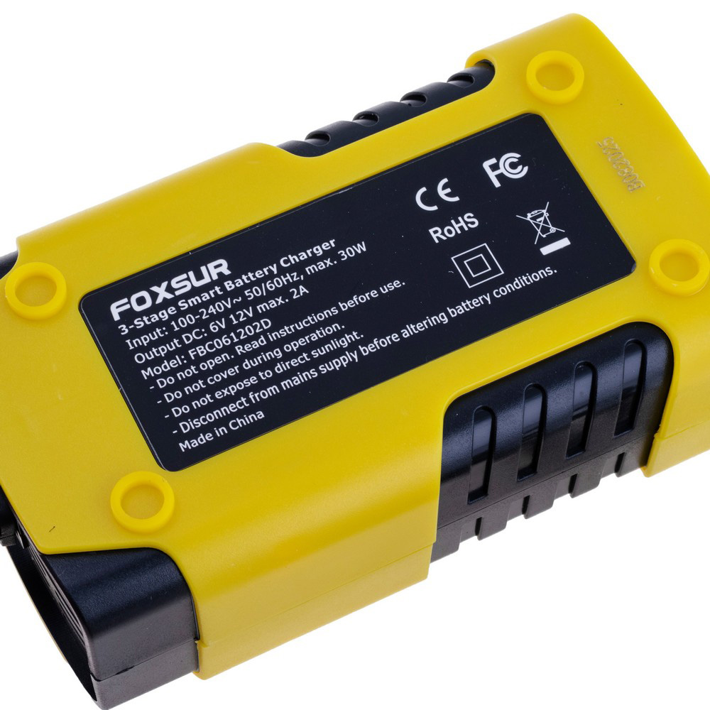 Зарядний пристрій для свинцево-кислотних акумуляторів 6V/12V, 2A,  FBC061202D