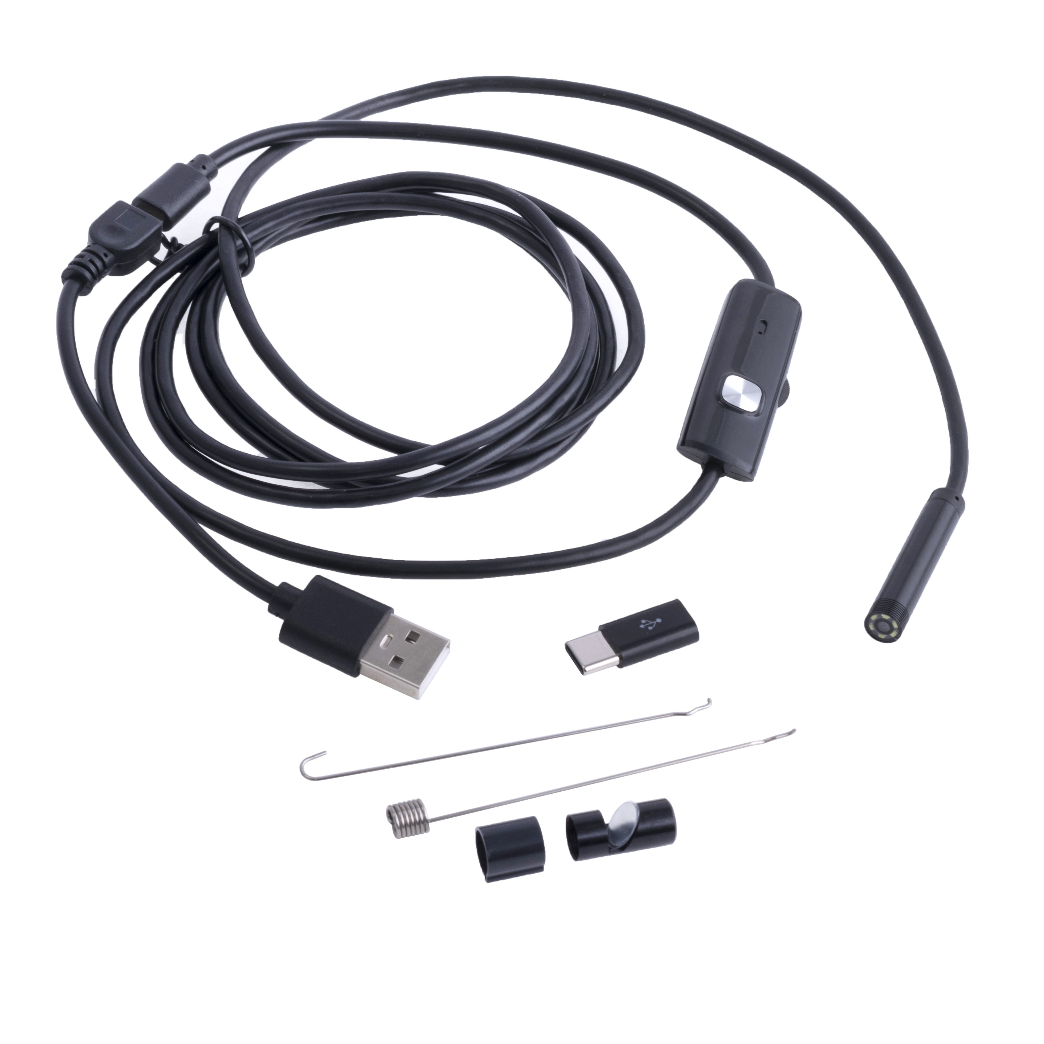 Эндоскоп 7.0mm/2m USB-typeC для android (arduino) с подсветкой 6 leds Эндоскоп 7.0mm/2m USB-typeC для android (arduino) с подсветкой 6 leds