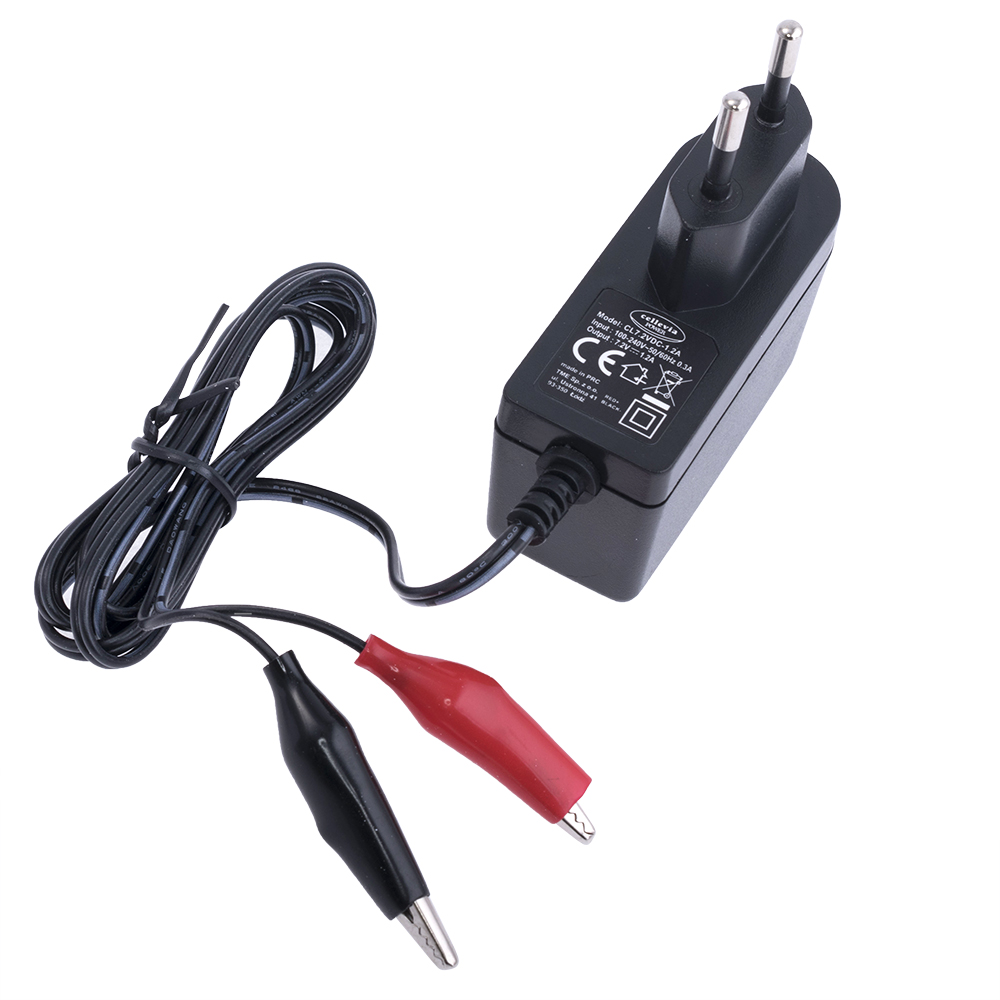 Зарядное для свинцовых аккумуляторов 7,2V 1,2A (CL7.2VDC-1.2A) Зарядное для свинцовых аккумуляторов 7,2V 1,2A (CL7.2VDC-1.2A)