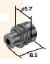 7165-0349 Sumitomo, Wire Seal (5mm), (Silikonstopfen)