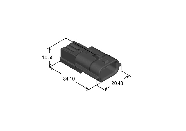 7282-8852-30 (Yazaki) 3-pin НАБОР! (Разъем + сальник + холдер + 3 контакта + 3 сальника)