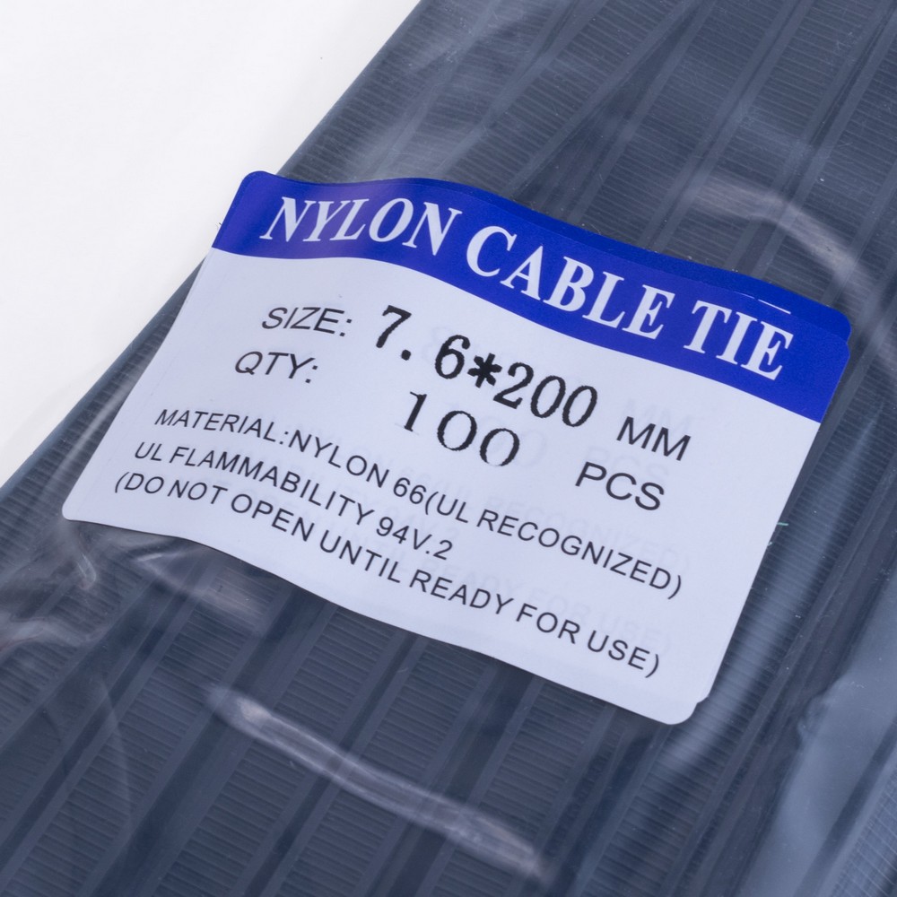 Кабельная стяжка 200х8мм (8*200) Кабельная стяжка 200х8мм (8*200)