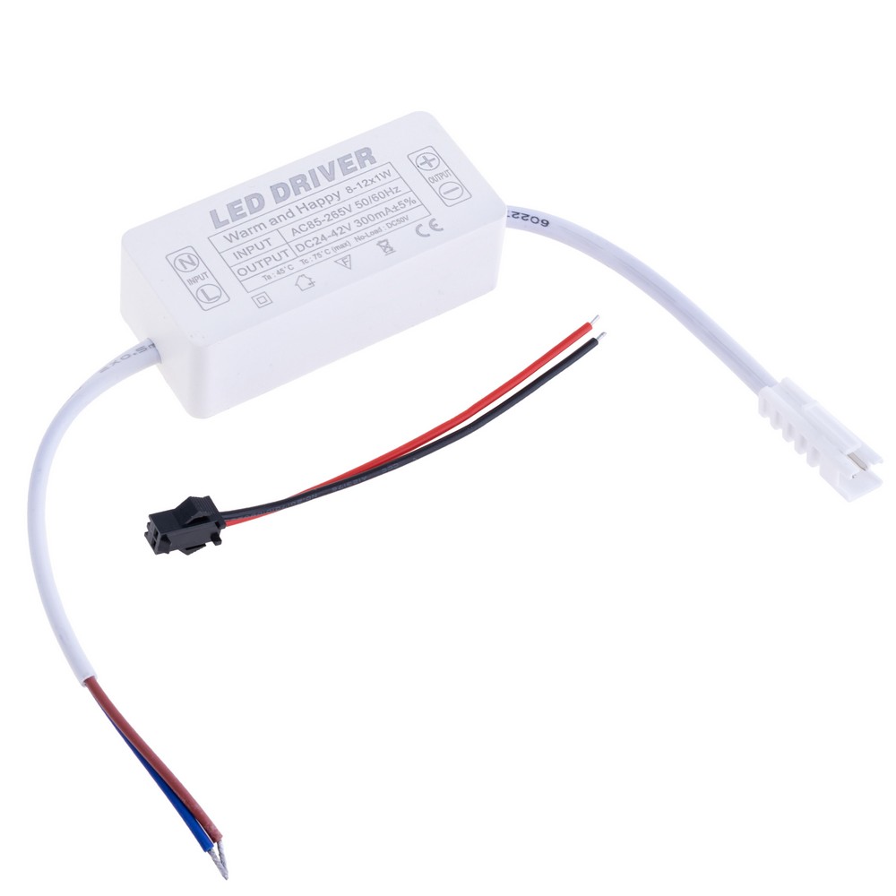 Драйвер для светодиодов 8-12W, 85-265V, DC24-42V 300mA