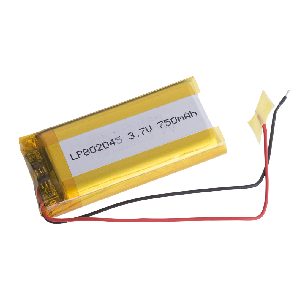 LiPo 750 mAh, 3,7V, 8x19x44мм (LiPower) аккумулятор литий-полимерный)