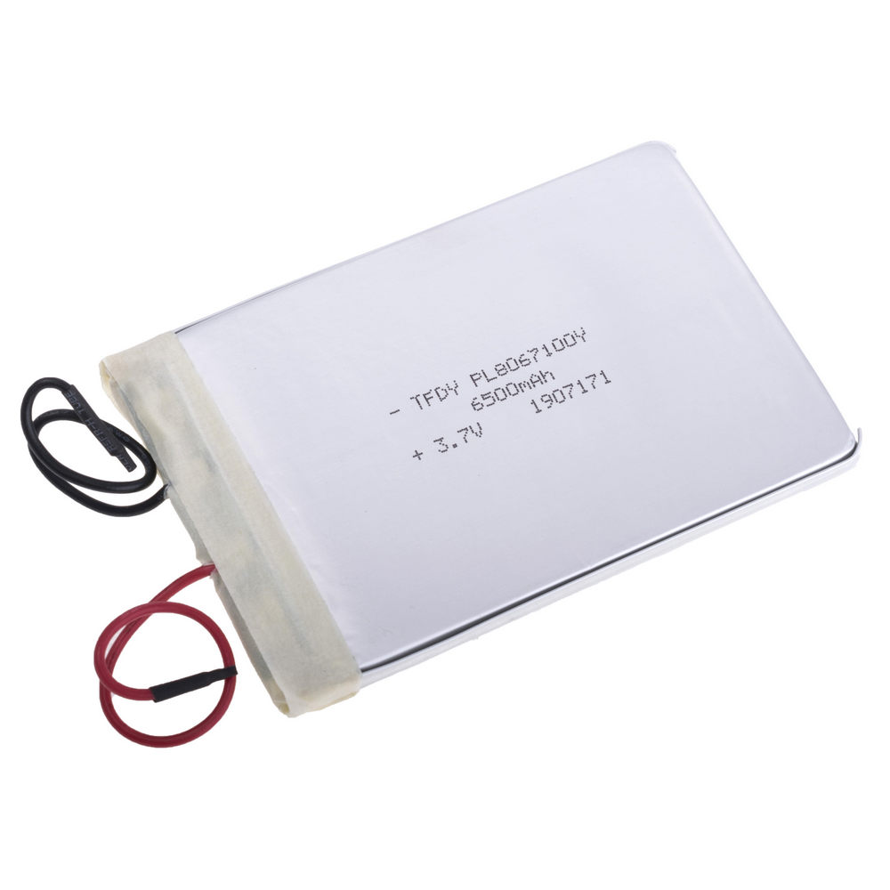 6500mAh 3,7V Akku LiPo Skyrich 8067100 mit Ladekontroller 8,2x68x103mm 13A