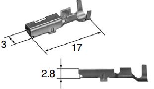 8100-0460 (Sumitomo) Female terminal, (Kontakt für F(6189-0656))