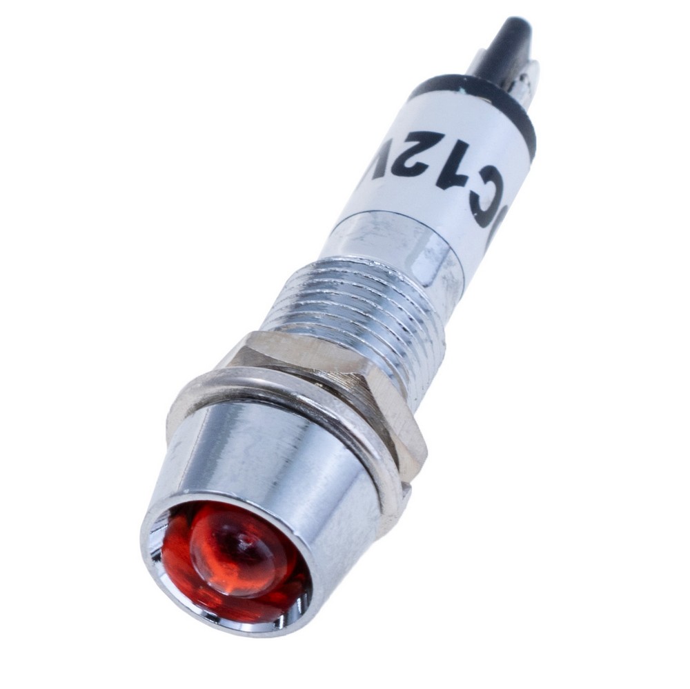 Anzeigeleuchte 8 mm mit roter Beleuchtung 12VDC, XD8-1 12V RED Anzeigeleuchte 8 mm mit roter Beleuchtung 12VDC, XD8-1 12V RED