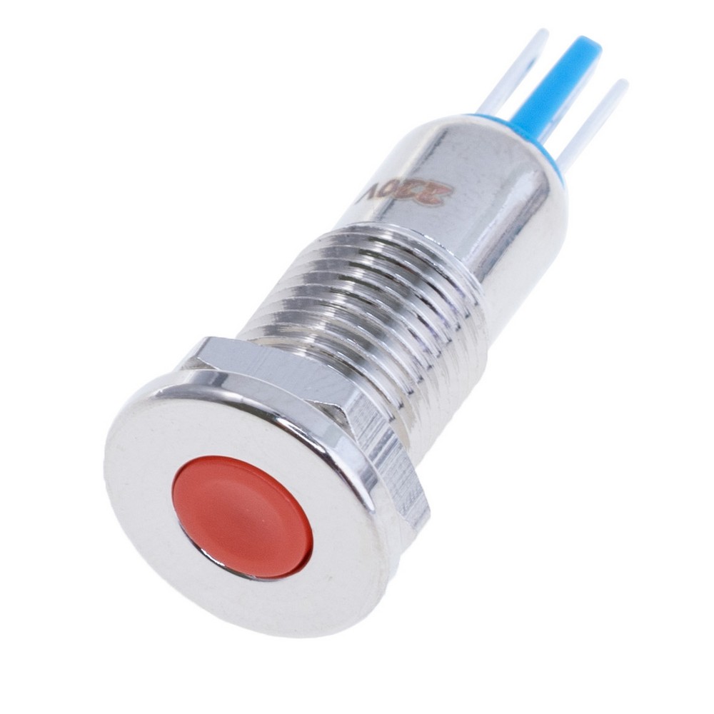 Anzeigeleuchte 8 mm mit roter Beleuchtung IP67, 220V, GQ8A-D 220V RED Anzeigeleuchte 8 mm mit roter Beleuchtung IP67, 220V, GQ8A-D 220V RED