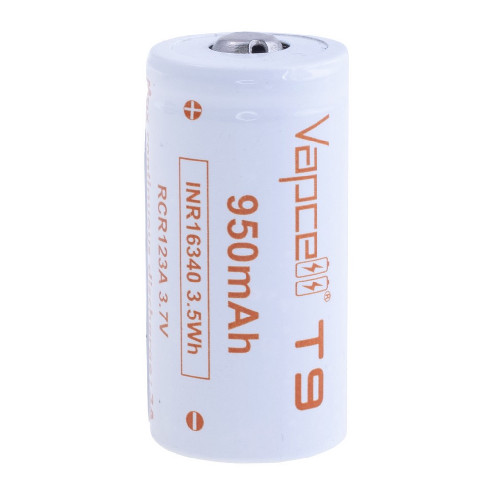 Li-Ion 950mAh, 3,7V, 16340 Vapcell літій-іонний аккумулятор, INR16340 T9 950mah 3A