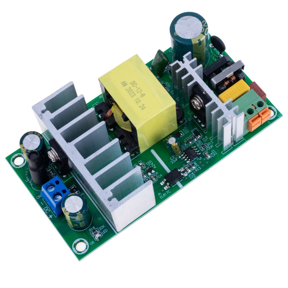 Блок живлення що вбудовується 12V/8A відкритий DC-12V-8
