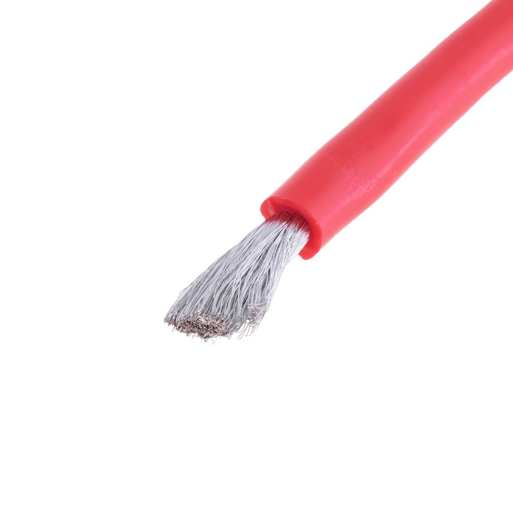 Силіконовий провід 9AWG (6mm²-1200/0.08TS) червоний Силіконовий провід 9AWG (6mm²-1200/0.08TS) червоний