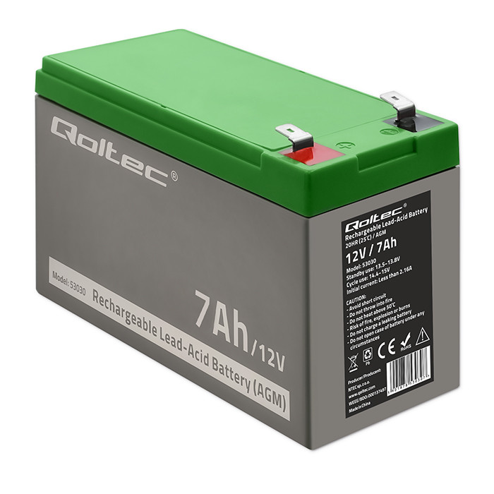 Аккумулятор 12V 7Ah свинцово-кислотный AGM (53030)