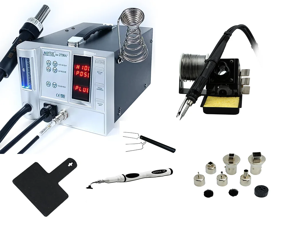 AOYUE Int2738A+ 3in1 bleifreie Lötstation Löt-, Heißluft- Reparaturstation AOYUE Int2738A+ 3in1 bleifreie Lötstation Löt-, Heißluft- Reparaturstation