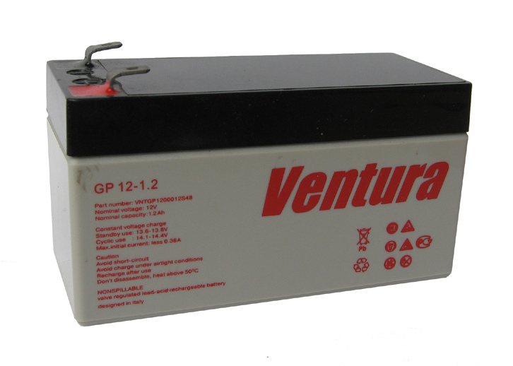 GP12-1.2 12В 1,2Ач L*B*H 97х43х58mm (Akku) GP12-1.2 12В 1,2Ач L*B*H 97х43х58mm (Akku)