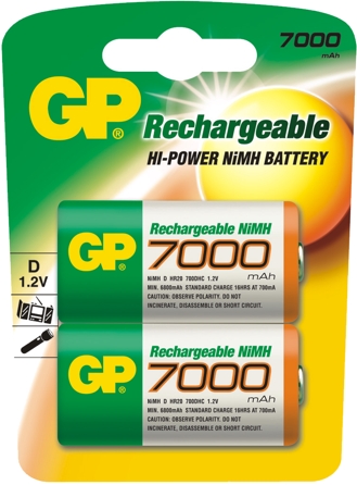 HR20 NiMH, 7000mAh, 1.2V, D, GP (Akku NiMH) HR20 NiMH, 7000mAh, 1.2V, D, GP (Akku NiMH)