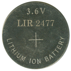 АКБ Li-ion LIR2477 150mAh (Akku Li-Ion)