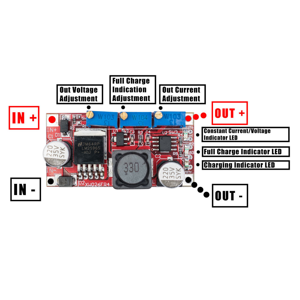 Verstellbare DC-DC auf LM2596S