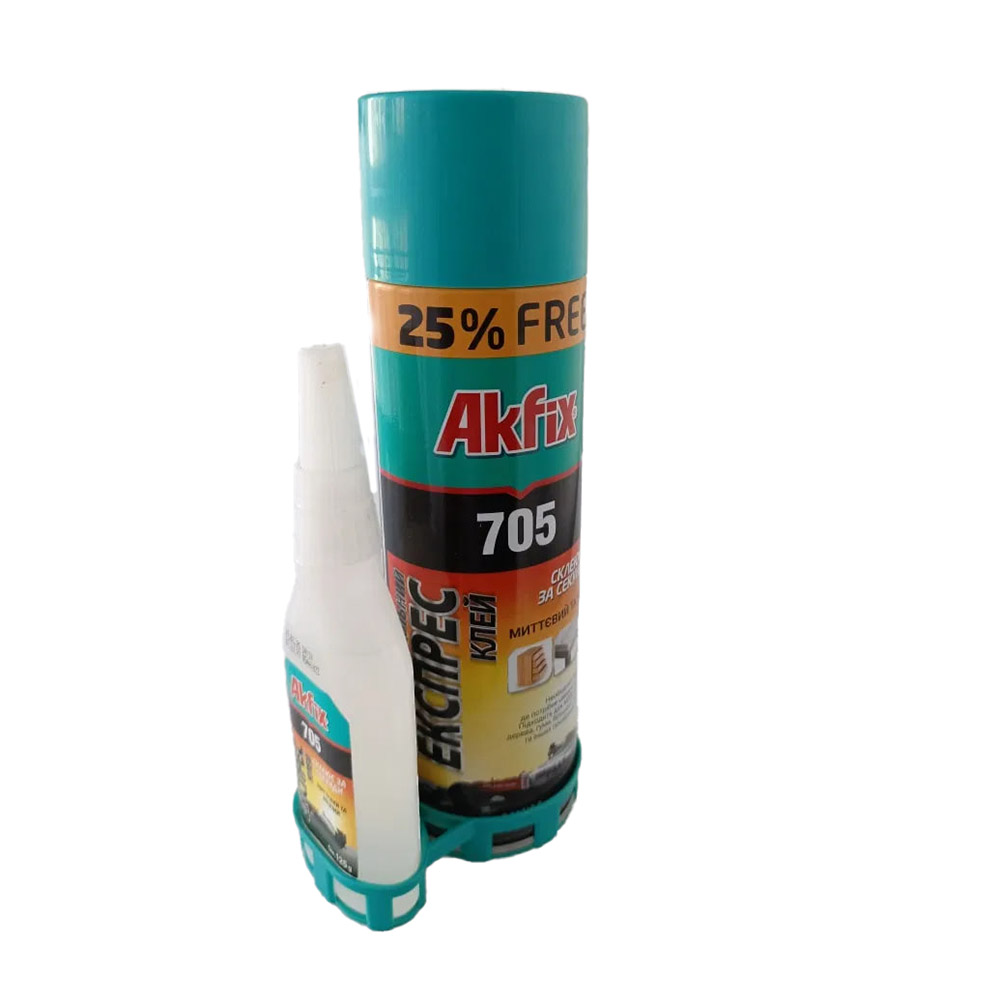 Universalkleber zweikomponentig mit Aktivator Akfix 705, 500мл+125г Universalkleber zweikomponentig mit Aktivator Akfix 705, 500мл+125г