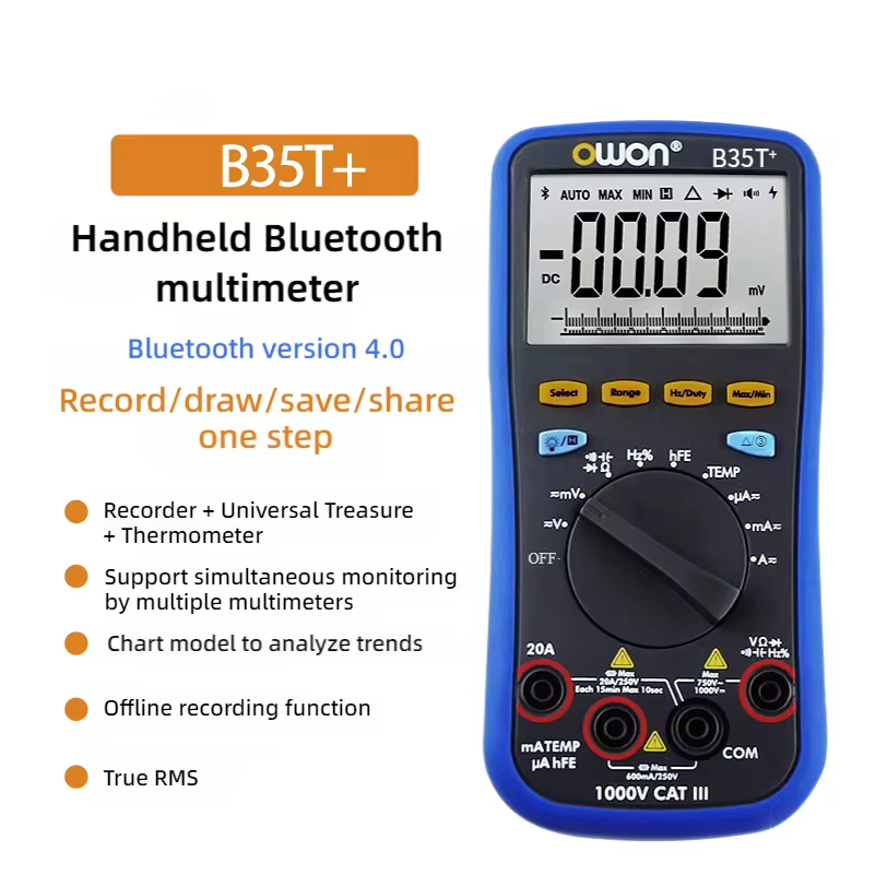 Цифровий мультиметр із Bluetooth, B35T+ Цифровий мультиметр із Bluetooth, B35T+