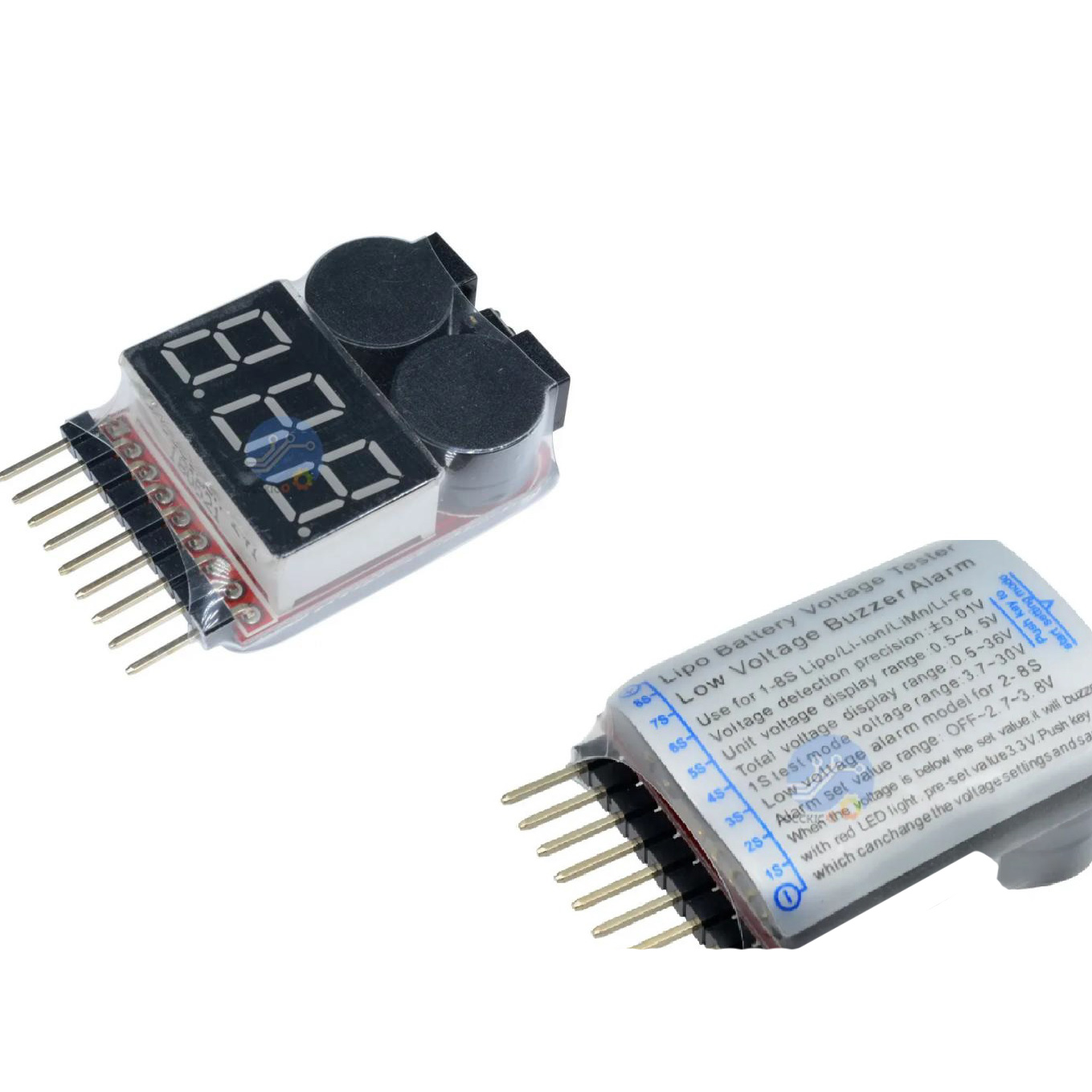 Сигналізатор низького рівня заряда акумулятора, 3.7-30V 1-8S Battery Voltage Tester & Low Voltage Buzzer Alarm Сигналізатор низького рівня заряда акумулятора, 3.7-30V 1-8S Battery Voltage Tester & Low Voltage Buzzer Alarm
