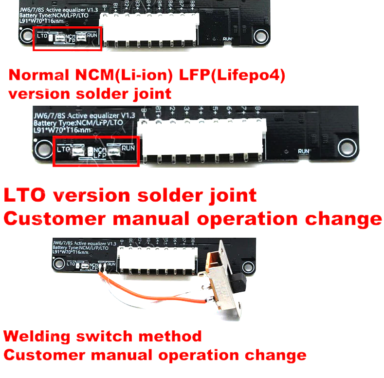 Активный балансир конденсаторный Li-ion/Lifepo4/LTO: 4-6S