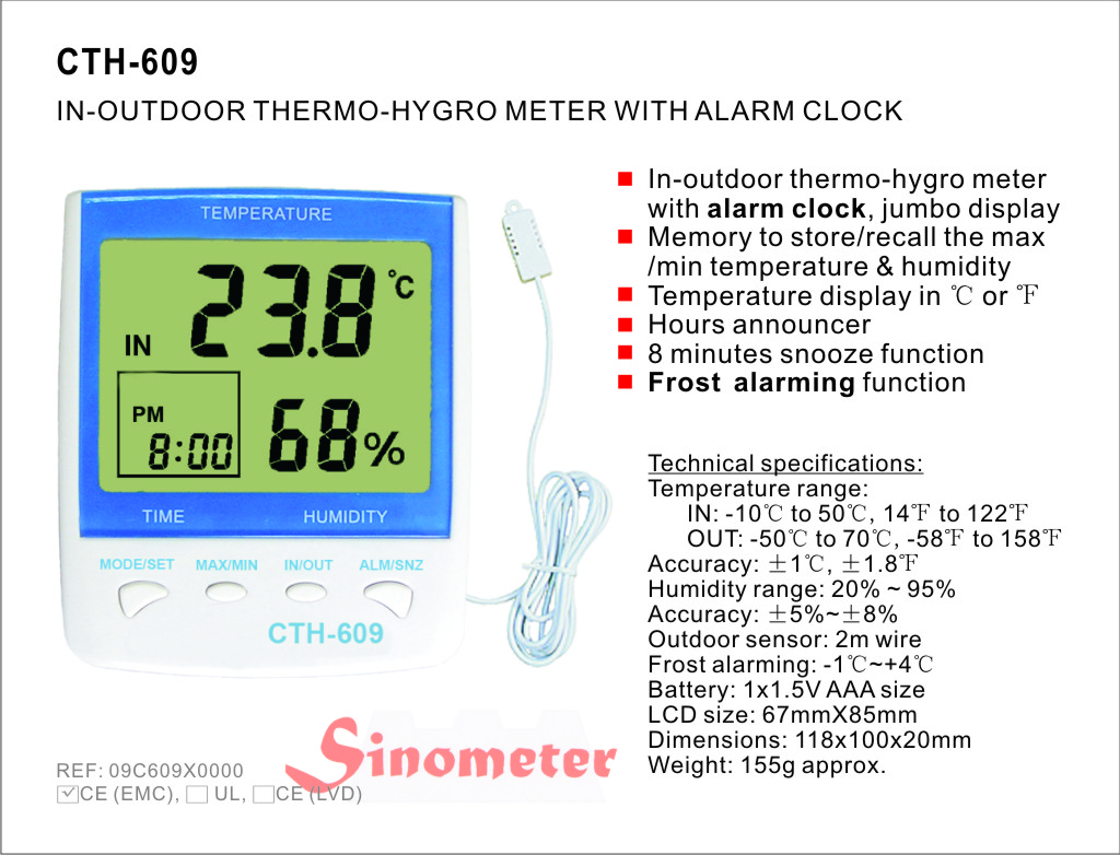 Thermo-Hygrometer CTH609