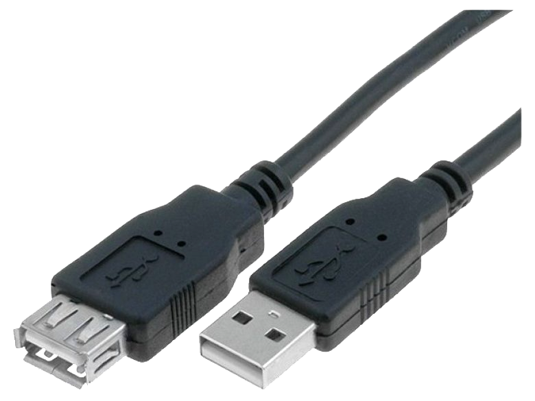 Кабель USBA-plug - USBA-jack длина 3м, черный, двойной экран (CU202-B-030-PB)