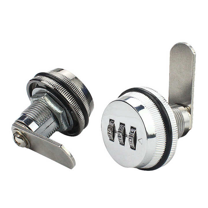 Механічний кодовий замок врізний Cam Lock 3-digit Silver Механічний кодовий замок врізний Cam Lock 3-digit Silver