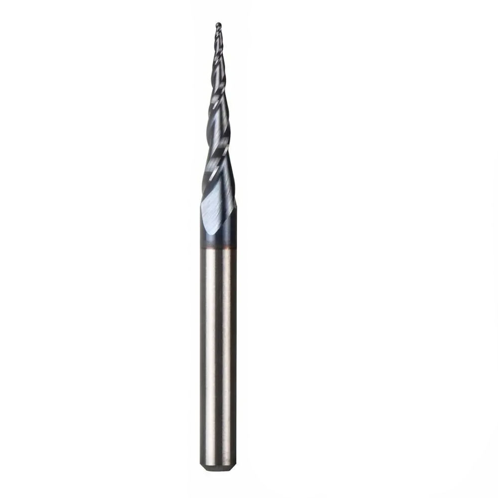 Фреза конусна сферична R0.25*15*d4*50L-2F HRC55 6.67°
