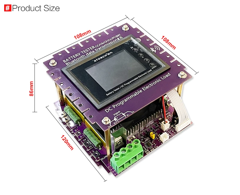 Електронне навантаження DL24MP-FX 150W (Atorch) без Battery BOX