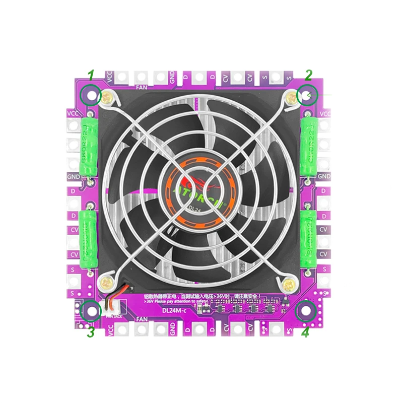 Додатковий модуль 150W елекронного навантаження DL24MP (Purple) Atorch. Уцінка: пошкоджена упаковка