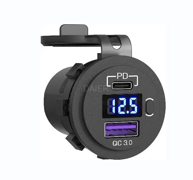 Вбудовуваний швидкий PD/QC 3.0 зарядний пристрій, DS2013-P21-B