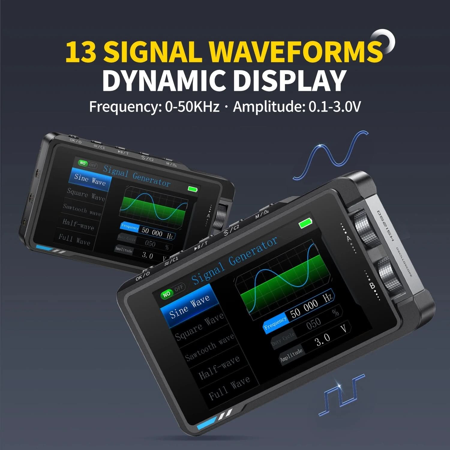 DS215H Standard 2-in-1 Dual-channel Portable Oscilloscope with P6100 probe