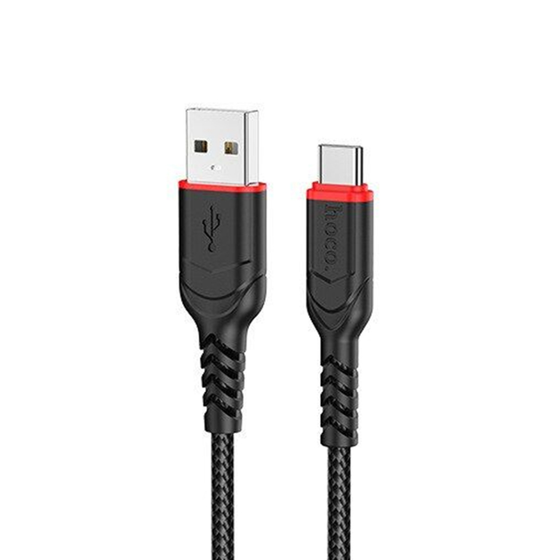 Кабель USB A plug - Type-C plug довжина 2m, чорний (Hoco X59)
