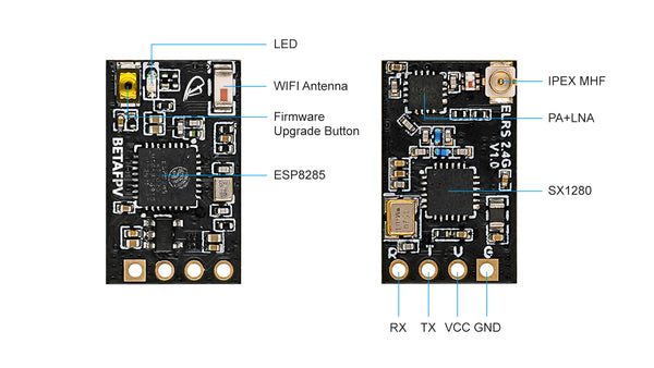 Приймач ELRS Nano Receiver 2.4GHz Приймач ELRS Nano Receiver 2.4GHz