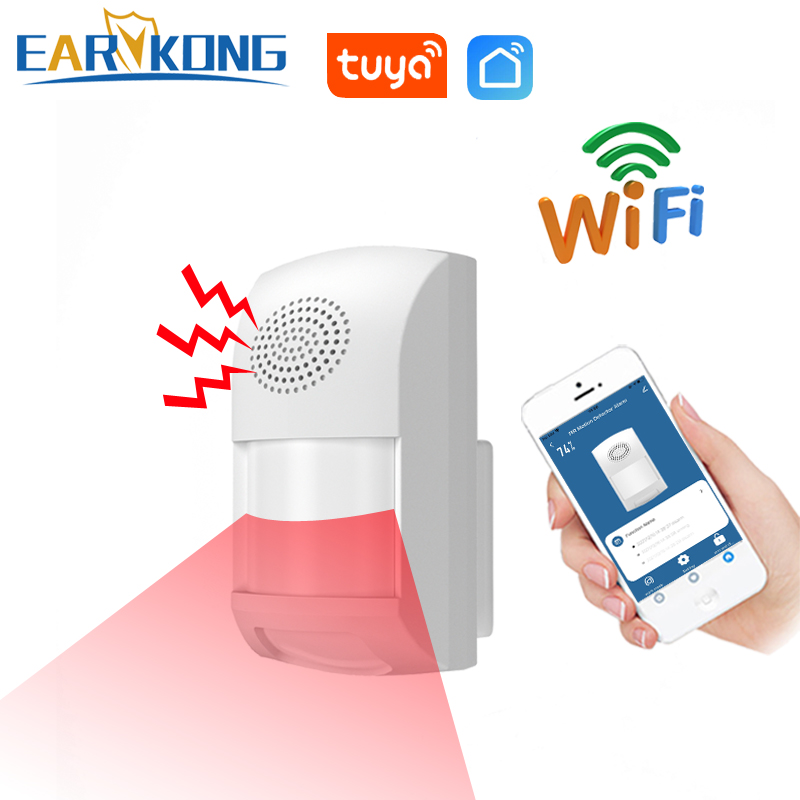 Датчик PIR со звуковой сигнализацией, беспроводоной WiFi (Earykong – ER-WP04)