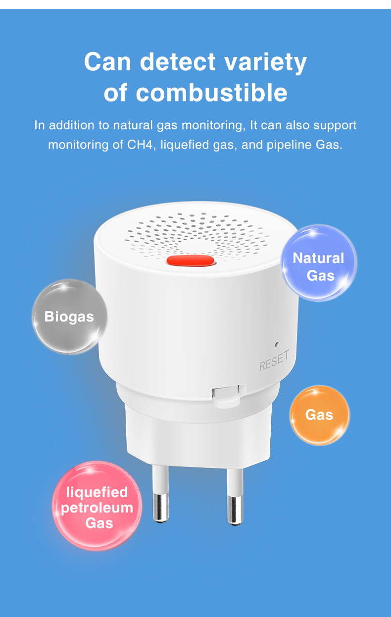 Датчик газа, беспроводоной Zigbee (Earykong – ER-ZG01)