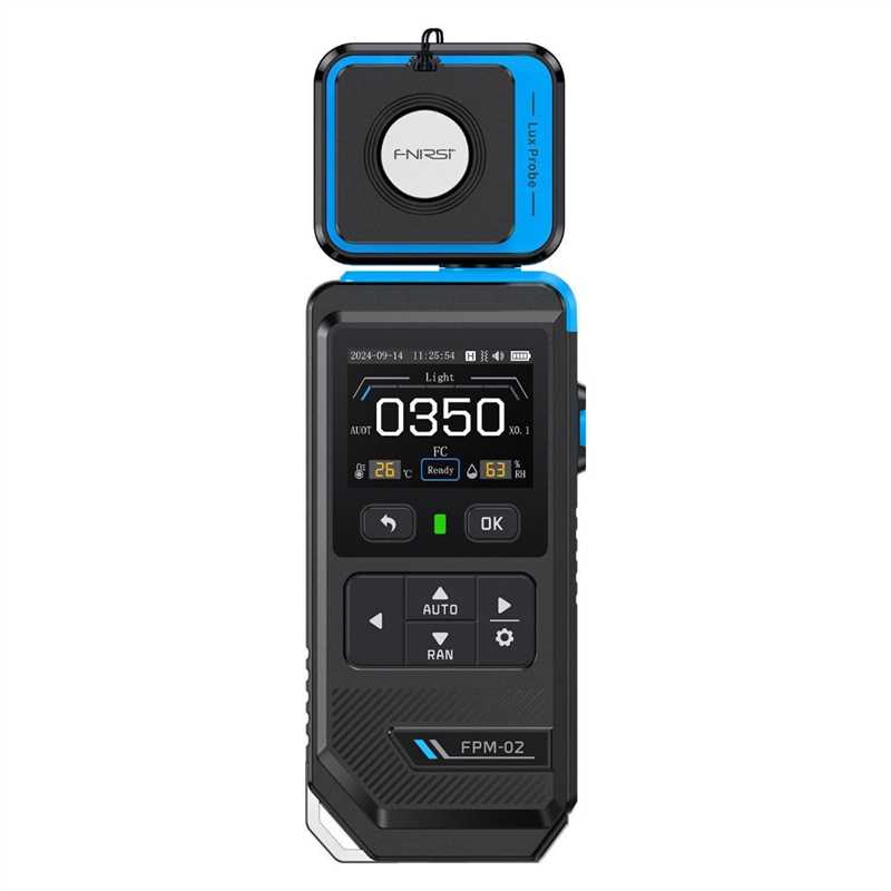 FNIRSI FPM-02 3-in-1 color screen illuminance meter