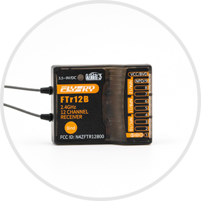Empfänger Flysky FTr12B, 2.4GHz, 12 Kanäle, Protokoll AFHDS 3 Empfänger Flysky FTr12B, 2.4GHz, 12 Kanäle, Protokoll AFHDS 3