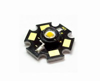 LED Kristall 8mm am Kühler gelb (580...598) 140° (GNL-L20-350HPUY G-Nor)